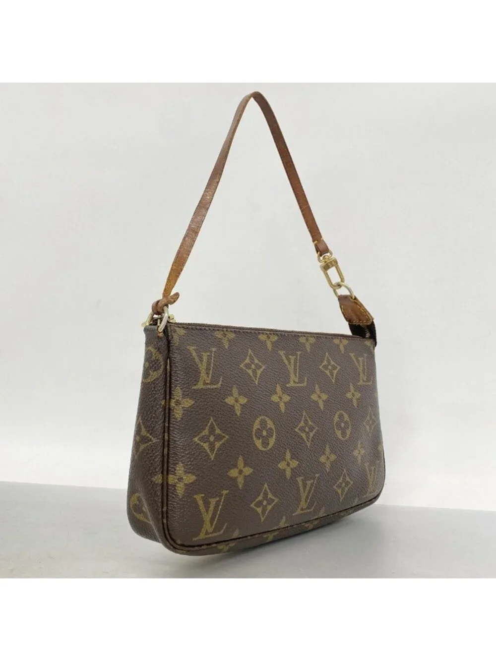 Louis Vuitton Pouch Monogram Pochette Soir Brown